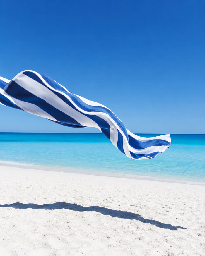 Toalla de playa oiko a rayas